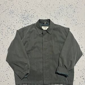 Vintage 90s Aberden Green Zip Up Buttoned Sweater